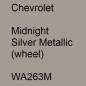 Preview: Chevrolet, Midnight Silver Metallic (wheel), WA263M.